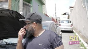 he broke down the car and fucked the hot street bitch