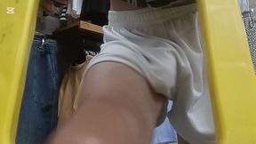 exhibicionismo masturbandome en una tienda