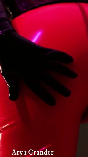 Latex Hot Teasing Video, Rubber Catsuit