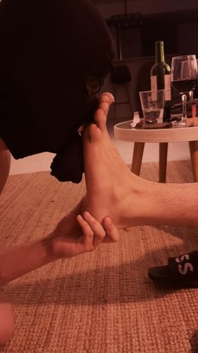 34 minutes of teaching a new slave how I like My feet worshipped