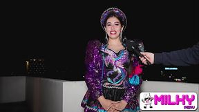 I'_m your bitch, I'_m your cachera bitch! Caporal dancing milf caught in public.