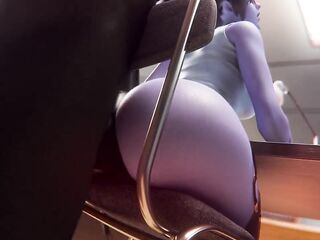 Widowmaker Anal Chair Screwing Blacked