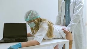 Nurse gets impregnated by her bossy doctor in his office