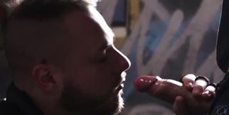 Horny boyfriends try a retired place for intimate perversions and hard blowjob