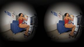 Brenda Biceps VR Video 24 - Red Body Webcam Stream VR Video Part I