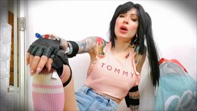 The roller skating girl's nasty parts - Ass edition, POV, Toilet slavery