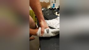 Vocal Stepdad Plays &amp; Fucks Sock For His Fans