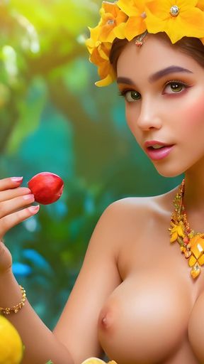 Beautiful Big Breasted Nude Elf Girl with Ackee