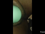 Masturbating in the dark alley while in the car
