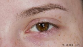 Close Up Eye and Eyelash Worship 4K