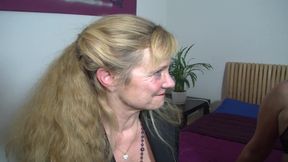 Big boobed German whores sharing big dick in hot threesome