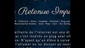 French audio porn femdom features woman dominating man's ass