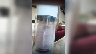 Twink Uses High-Tech Masturbation Machine on Big Cock
