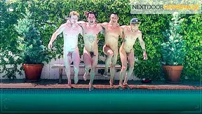 Hot Skin Under Sunlight: Wild Amateur Gay Foursome Outdoors – NextDoorHomemade