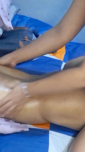 Intimate massage by my wife   Clip 1