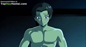 Hentai busty horny girl fucks college student