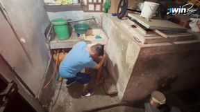 Old green-stepped dad takes advantage of his innocent, big-bassed