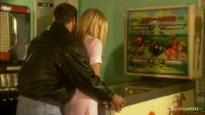 Tattooed slut has to suck a dick before getting eaten out and fucked