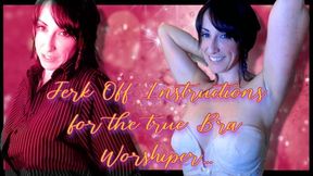 Jerk Off Instructions for the true Bra Worshiper