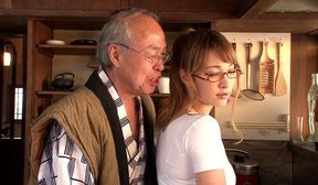 Japanese Teen With Horny Grandpa