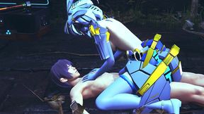 robot girl cowgirl - 3d hentai