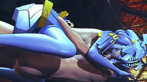 robot girl cowgirl - 3d hentai