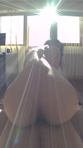 Facial Fantasy: Skinny Babe's Cum-covered Delight