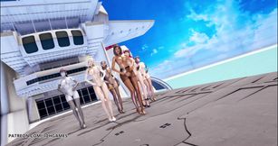 Red velvet - Red flavor naked dance Dva Mercy Pharah Mei Symmetra widowmaker overwatch