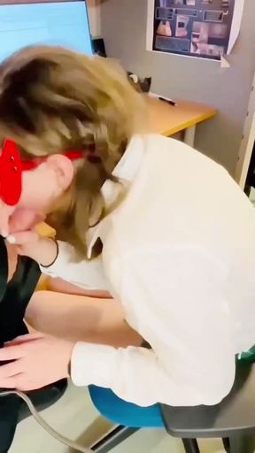 Champagne and CUM for HER, Secretary drinks my cum from champagne glass, slutty teenage secretary, cheating wife sucks   Clip 1