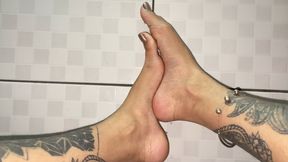 doing various poses with your feet