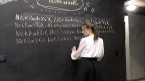 A real teacher is pestering a student ! Homeschool teen