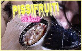 Slut Pisses in Her Fruit Bowl and Swallows It All