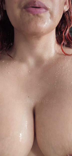 Woman in shower