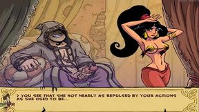 Hot Anime Princess Jasmine Sucks Dick & Fucks Genie for Steamy Video Game Sex