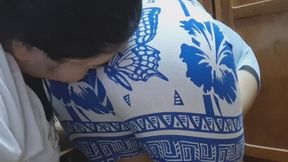 Inhaling his wet farts