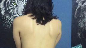 I ask my girlfriend to ride my cock until I cum inside.