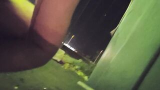 Ambling bare down the street at night with tender puny fuckpole