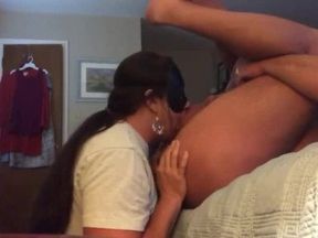 Cleaning daddy's ass