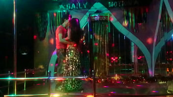 Nepal Desi Bar girl dance of the floor with a handsome boy