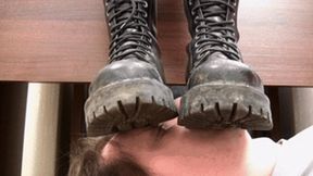 I want you worship the soles of my boots on your face, vf3251h 720p