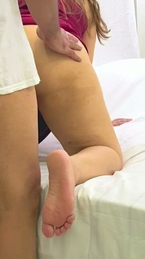 Neighbors Wife In Red Satin Silk Lingerie With Big Tits Was So Horny She Sits On My Cock And Ride Until She Makes Me&hellip;   Clip 1