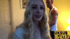 UKSubSluts com - Jessica Jensen gets controlled by daddy Pascal's firm grip
