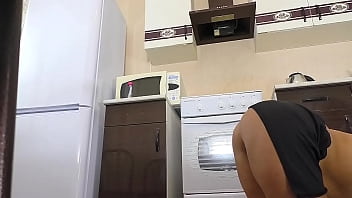 Step mom seduced her stepson with a tight skirt and intimate moments