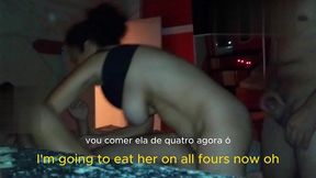 esposa sozinha no motel com dois colegas do corno - completo e legendado