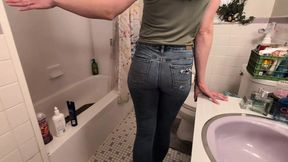 Golden Shower&#x1F6BF; Desperation: Peeing In Jeans