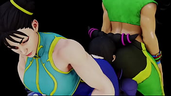 Chun LI and Laura X Juri Ass Worship