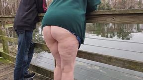 Hot BBW Meets Stranger In The Park And Sucks His Cock!