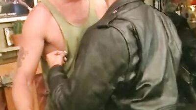 Watch these hot men go wild in a wild bar orgy with oral and handjob action