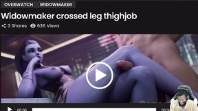 Widowmaker Gets Fucked in Her Third Hole, Big Breast Clair BDSM Tight Pussy Play, Thicc Ass Velma Pussy Fuck