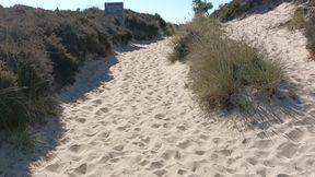 Hot Dilf Nude Beach Big Cock Showing off in the Dunes - Rockardglans
